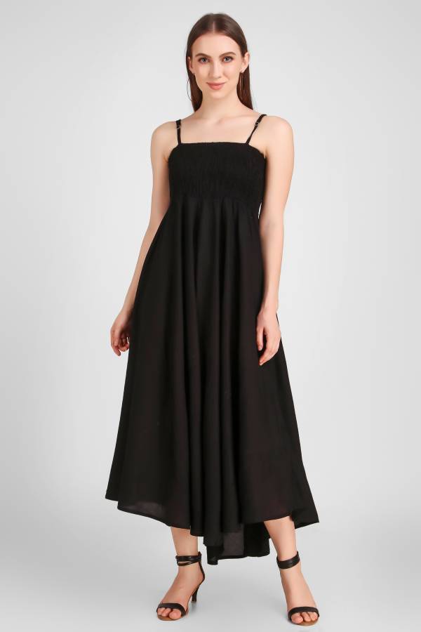 Women Gown Black Dress Price in India