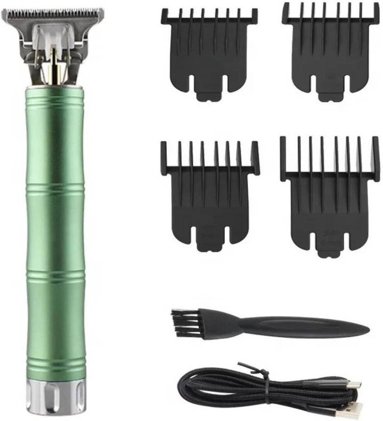 v-benz V-6065 Professional Rechargeable Hair Clippers for Men T-Blade Hair Trimmer Barber Hair Trimmer  Runtime: 60 min Trimmer for Men