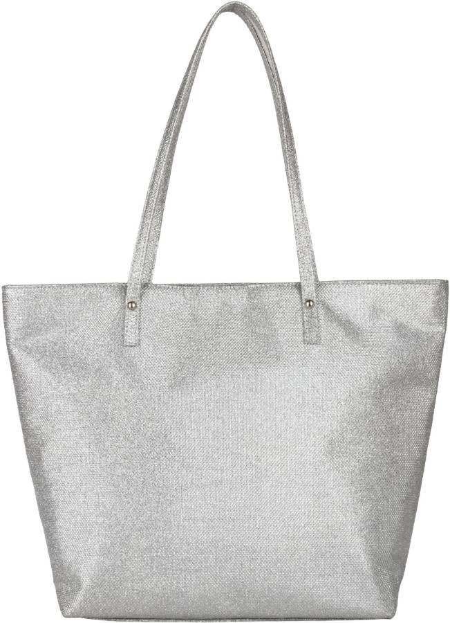 Women Silver Tote - Regular Size Price in India
