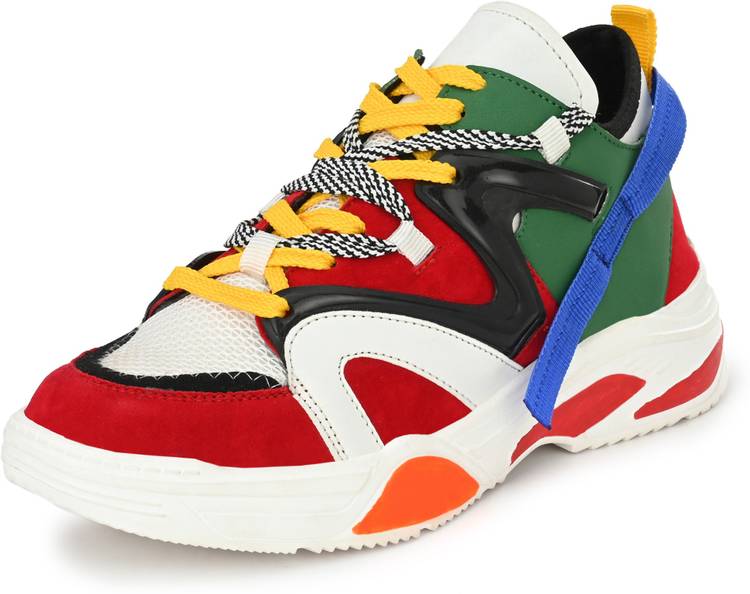 Trending & Stylish Colorblocked High Quality material With Aimix Sole Light Weighted Mesh Designed Running Shoes For Men
