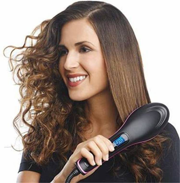 ARTH RETAIL HOUSE Simply Straight Fast Ceramic Brush with LCD Display Women's Simply Straight Fast Electric ARTH RETAIL HOUSE Simply Straight Fast Ceramic Brush with LCD Display Women's Simply Straight Fast Electric