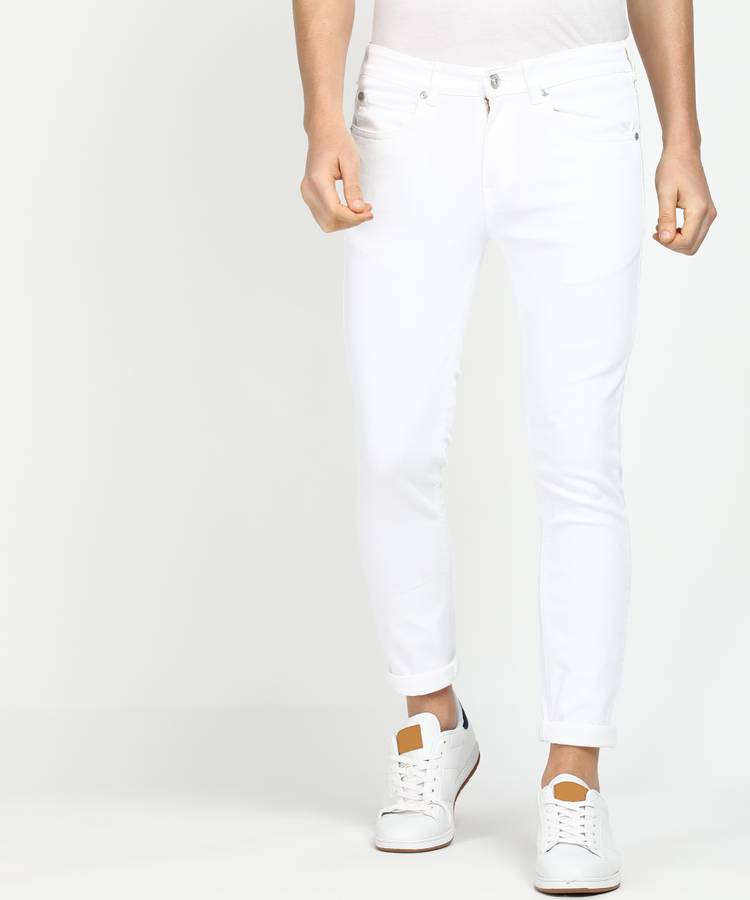 Slim Men White Jeans