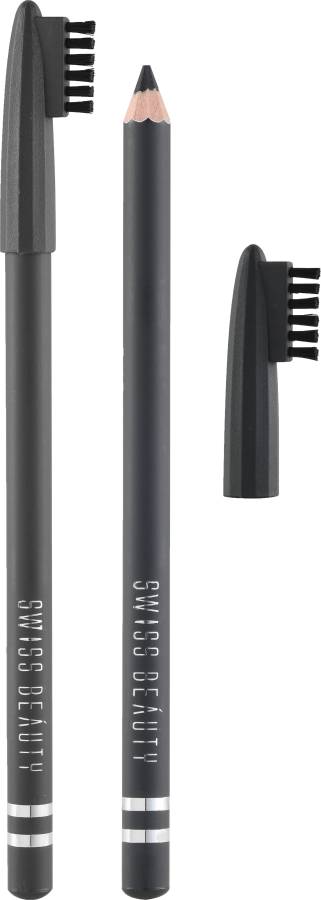 SWISS BEAUTY Eyebrow Pencil SB-1202-Dark Grey Price in India