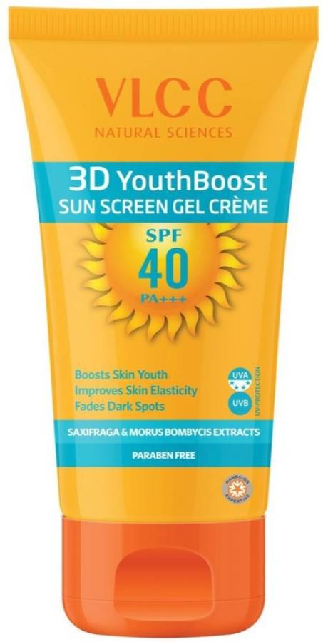 VLCC 3D Youth Boost Sunscreen Gel Creme - SPF 40 PA+++ Price in India