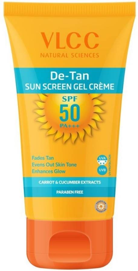VLCC De Tan Sunscreen Gel Creme - SPF 50 PA+++ Price in India