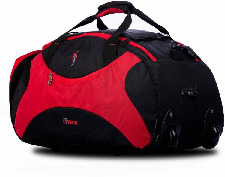 Istorm Skater Travel Duffel Wheeler Bag Red & Black Duffel Strolley Bag