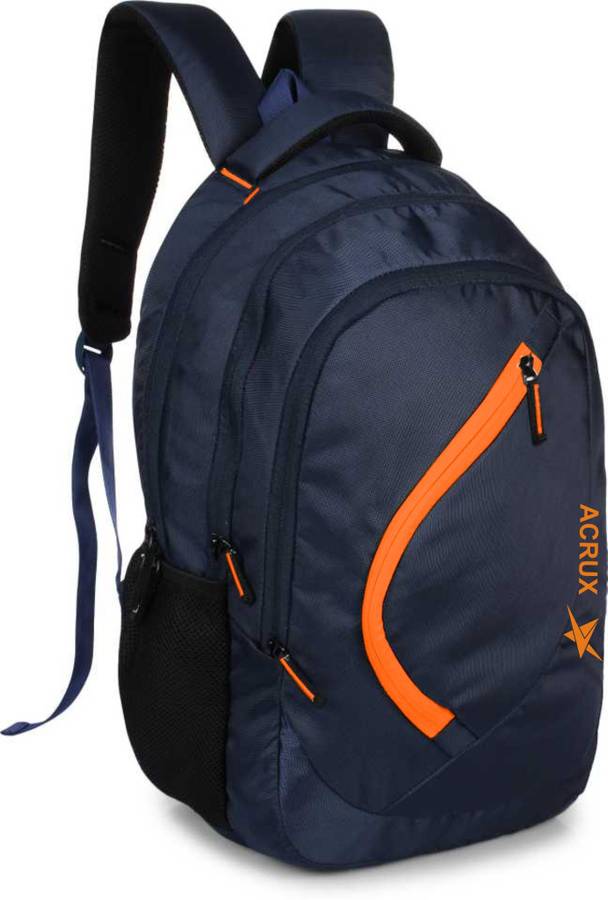 Large 35 L Laptop Backpack OrangeNavy
