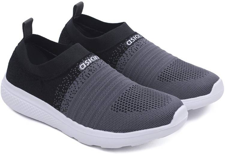 Elasto-02 sports shoes for women | Running shoes for girls stylish latest design new fashion |casual sneakers for ladies | Lace up Lightweight grey shoes for jogging, walking, gym & party Running Shoes For Women