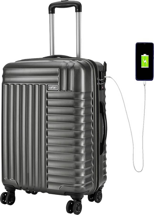 Medium Check-in Luggage (65 cm) - APEX 65 4W GUN METAL - Grey