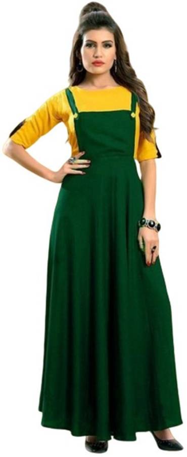 Women Two Piece Dress Green Dress