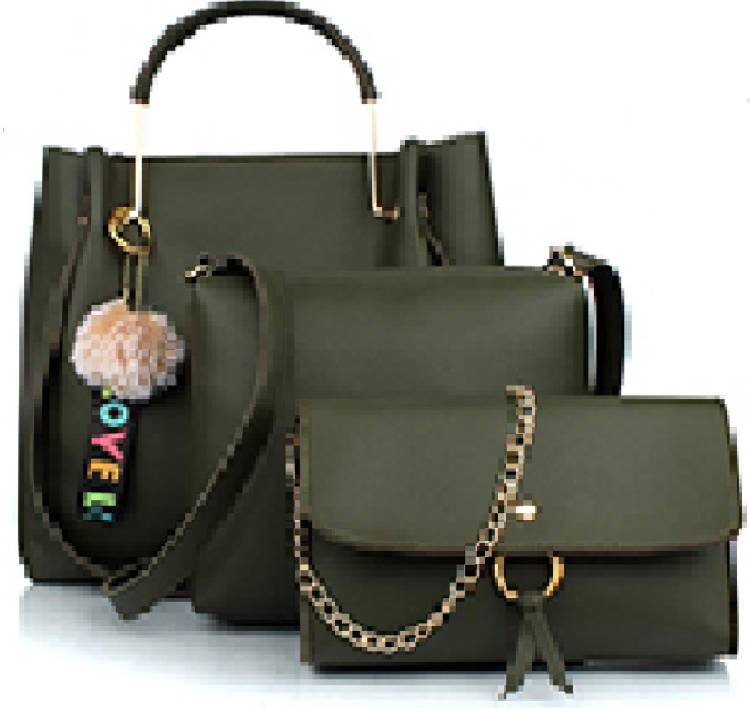 Women Green Hand-held Bag Price in India