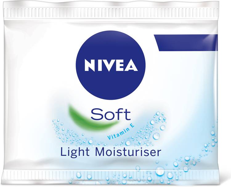 NIVEA Soft Light Moisturizer for Face, Hand & Body, Non-Sticky Cream with Vitamin E & Jojoba Oil Price in India