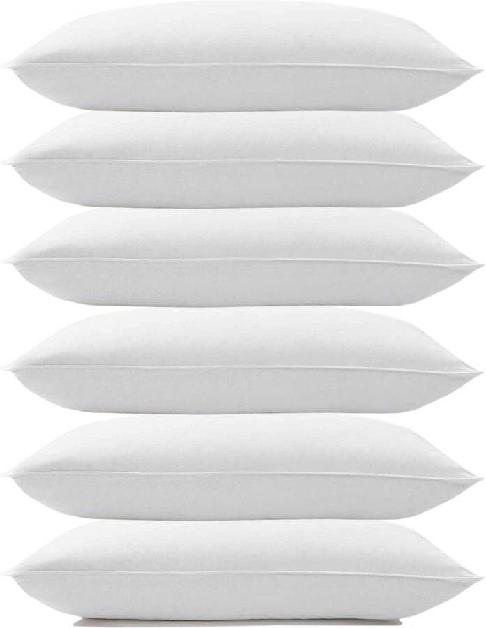 Merry Fashion Microfibre Solid Sleeping Pillow Pack of 6