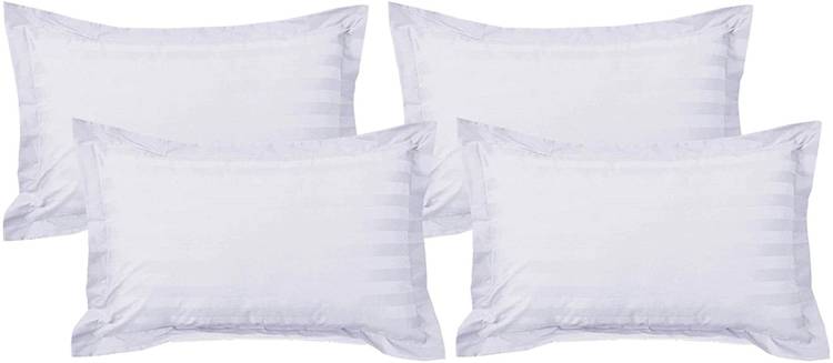 Richenza The Uber Living Microfibre Stripes Sleeping Pillow Pack of 4