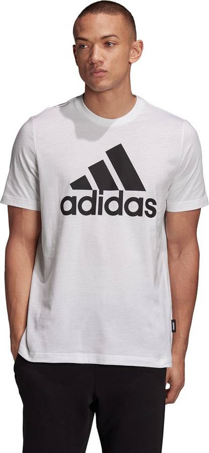 Sports Men Round Neck White T-Shirt