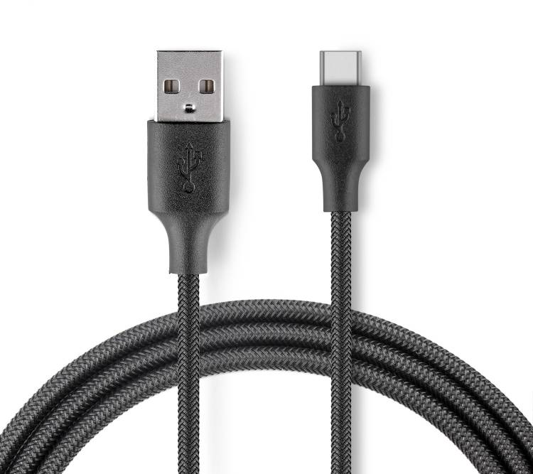 PARA Type-C USB PET Braided Sync & Charging Cable/Charging Taar Android Smartphones, Tablets & Other Devices, 1 Metre 1.2 m USB Type C Cable