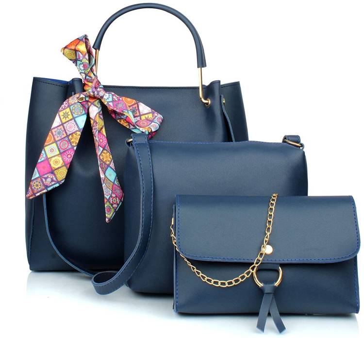 Women Blue Hand-held Bag Price in India