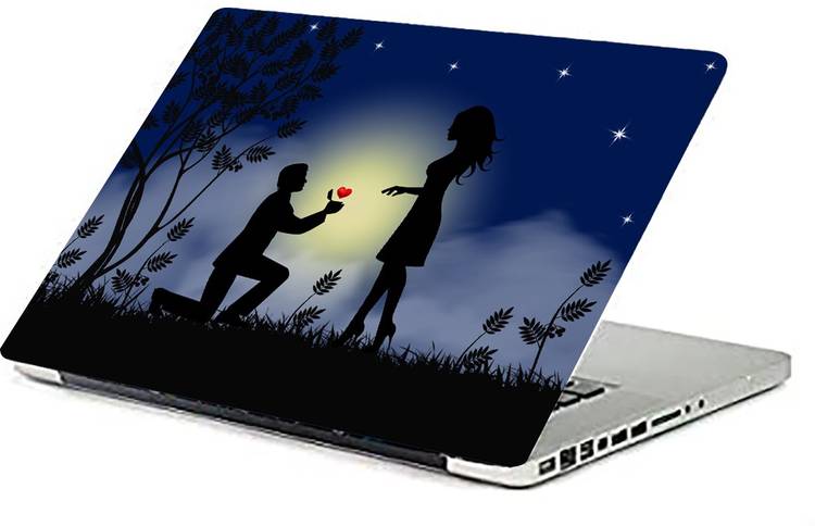 KALARKARI Laptop Skin Love proposal Premium matte finish vinyl HD printed Easy to Install Laptop Skin/Sticker/Vinyl/Cover for all size laptops upto 15.5 inch vinyl Laptop Decal 15.6