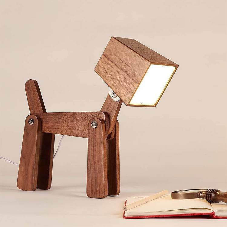 Worthy Shoppee LED Table lamp Modern Cute Dog Study Lamp for Children White Light Study Lamp