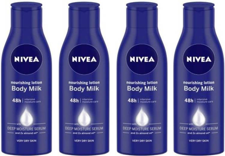 NIVEA Nourishing Body Milk Lotion, 75ml Each (Pack Of 4) (300ml) Price in India