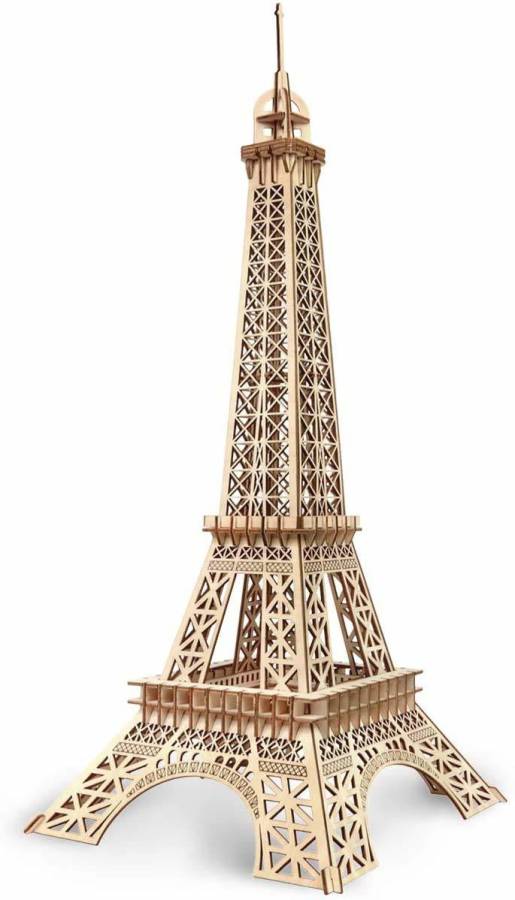 Webby 3D Wooden Craft Eiffel Tower Model Kit Puzzle Toy