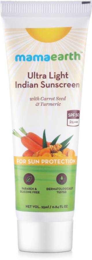 Mamaearth Ultra Light Indian Sunscreen - SPF 50 PA+++ Price in India
