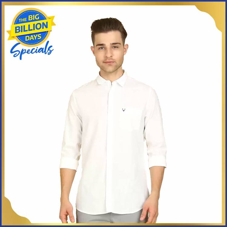 Anti-Bacterial Men Slim Fit Self Design Cut Away Collar Casual Shirt