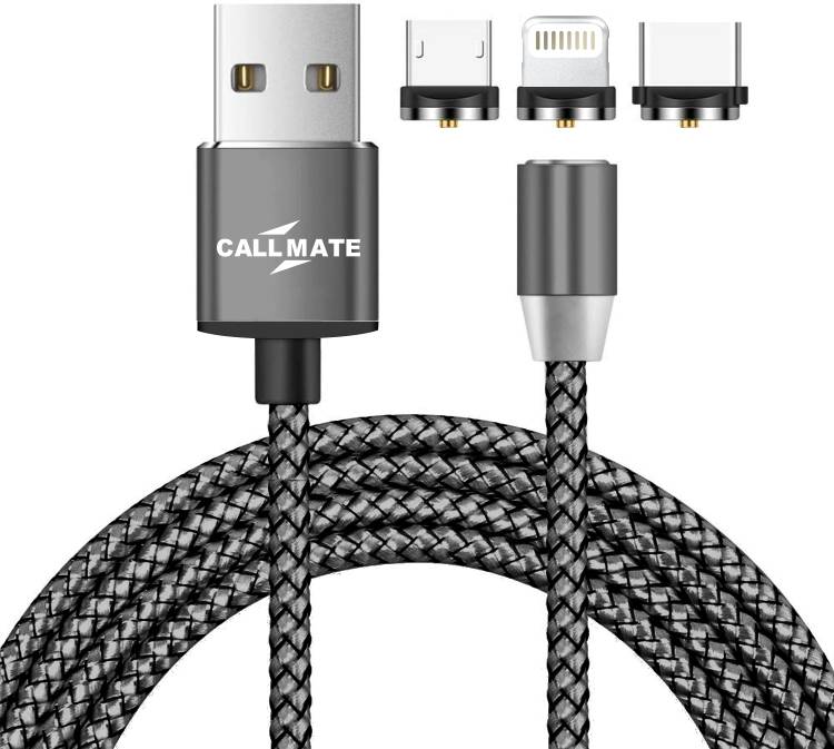 Callmate 3.0A Fast Lighting USB Data Cable With Data Sync & Charging 3 A 1.2 m Magnetic Charging Cable