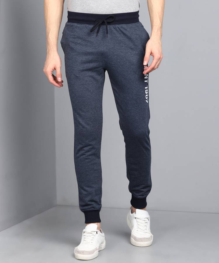 Printed Men Blue Track Pants