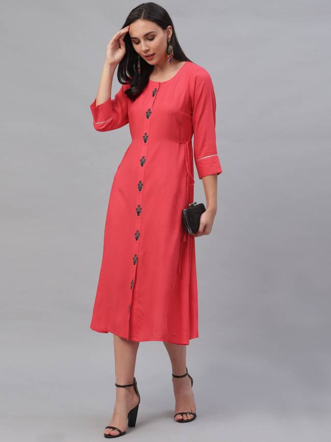 Women Ethnic Dress Pink Dress Price in India