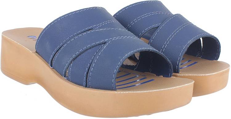 Women Blue Flats Sandal Price in India