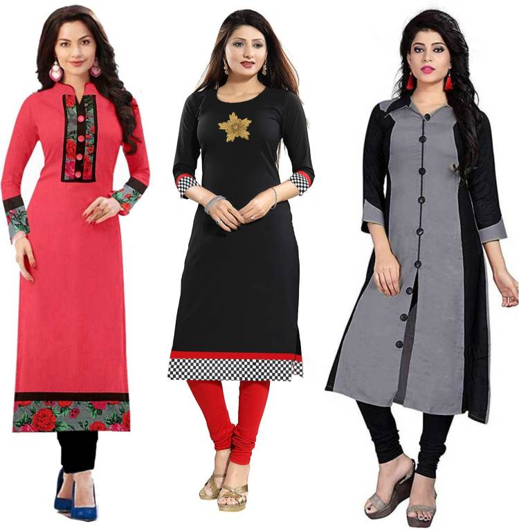 Unstitched Cotton Kurta Fabric Solid Price in India