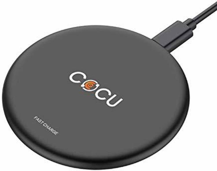 Cocu Wireless Fast Charger Qi-Certified 10W Wireless Charger with Fireproof ABS for iPhone Charging Pad