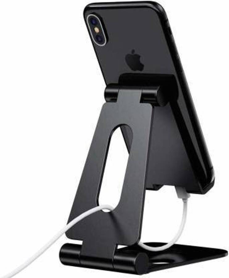 ELV Aluminum Adjustable Foldable Stand for All Smartphones and tablet Mobile Holder