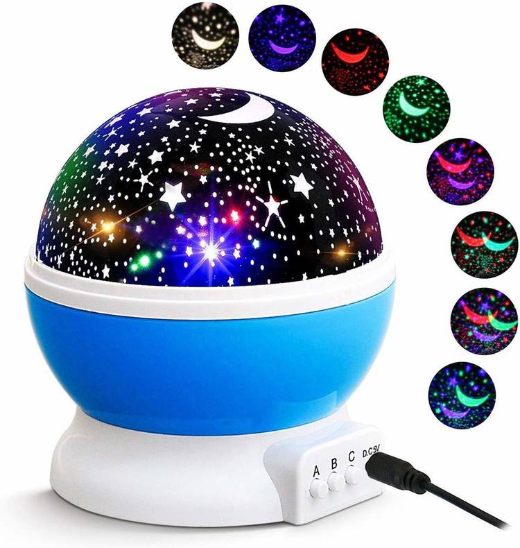 Fotografiqa Romantic Sky Star Master Night Light Projector Children Kids Baby Sleep Lighting USB Lamp Led Projection Night Lamp