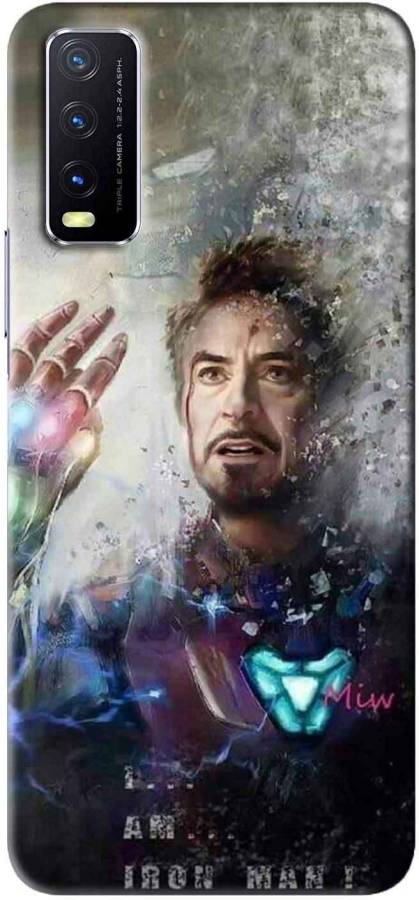 NDCOM Back Cover for VIVO Y20 Avengers End Game Tony Stark Iron Man Printed