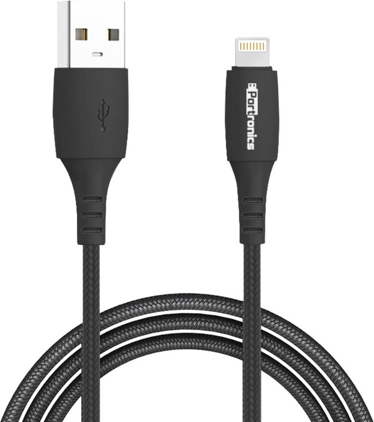 Portronics POR-1171 Konnect A Nylon Braided 1 m Lightning Cable