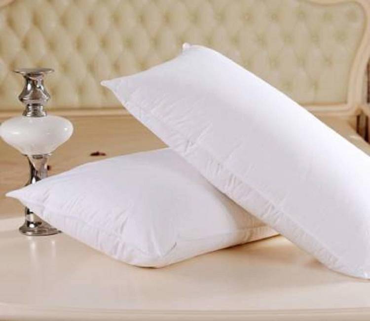 Voulu Polyester Fibre Solid Sleeping Pillow Pack of 2