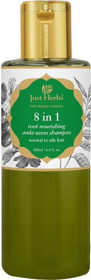Just Herbs Natural Hair Growth Shampoo With Amla Neem for Anti hairfall & Damage repair Price in India