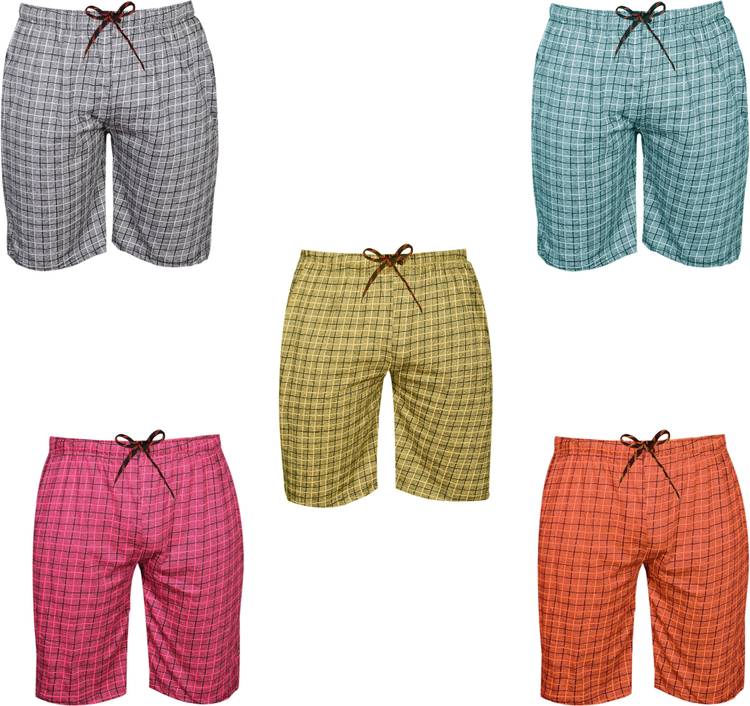 Short For Boys Casual Checkered Pure Cotton