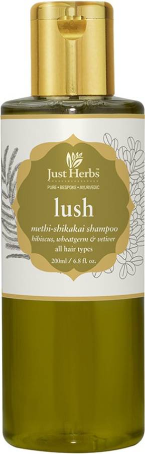 Just Herbs Lush Methi Shikakai Shampoo For Hair Volume, Strength & Bouncy Hair Price in India