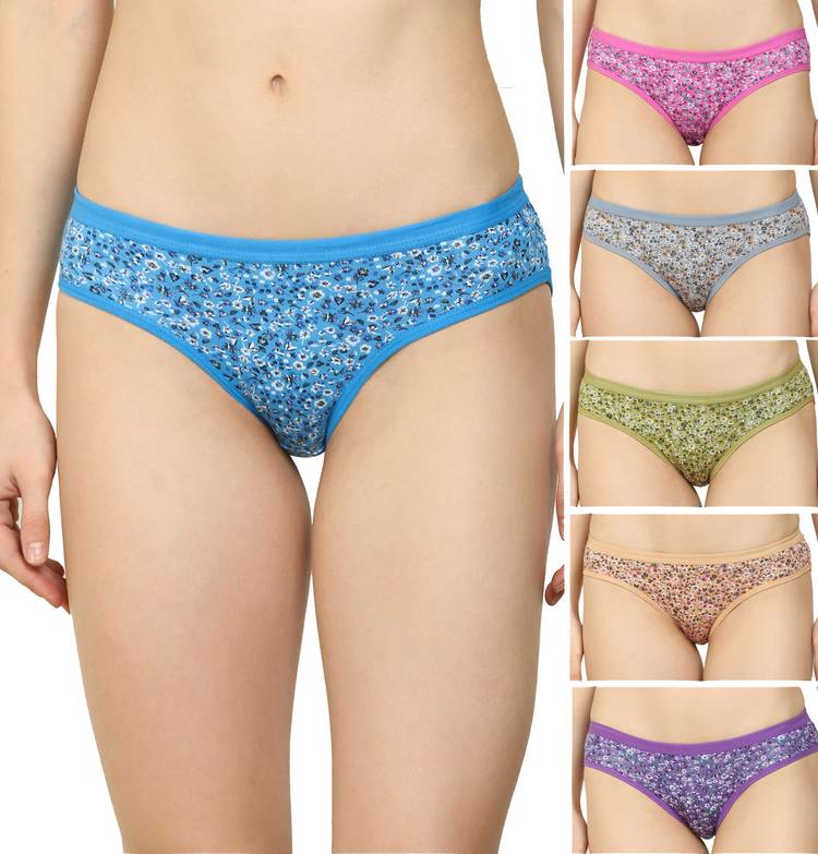 Women Hipster Blue, Pink, Grey, Purple, Green, Brown Panty