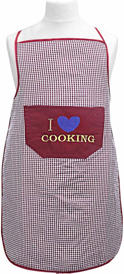 Groki Cotton Home Use Apron - Free Size