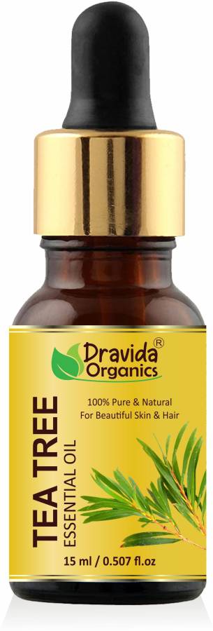 Dravida Organics Tea Tree Oil for Acne and Blemish-Free Skin