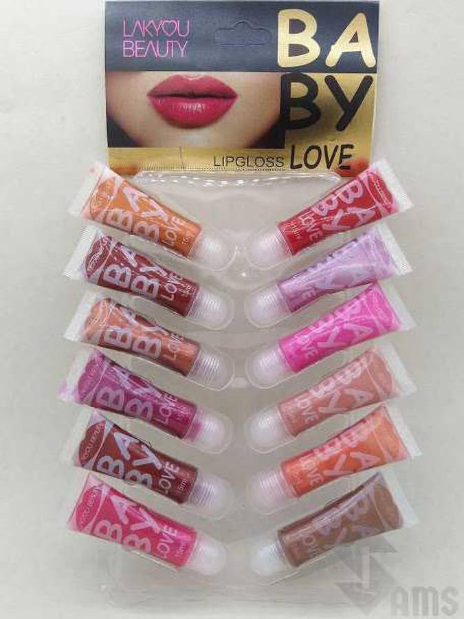 lakyou beauty BABY LOVE Moisturizing and Pigmented Liquid LIPGLOSS(set of 12) Price in India