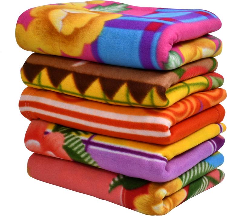 Mittal furnishings India Printed Single Fleece Blanket