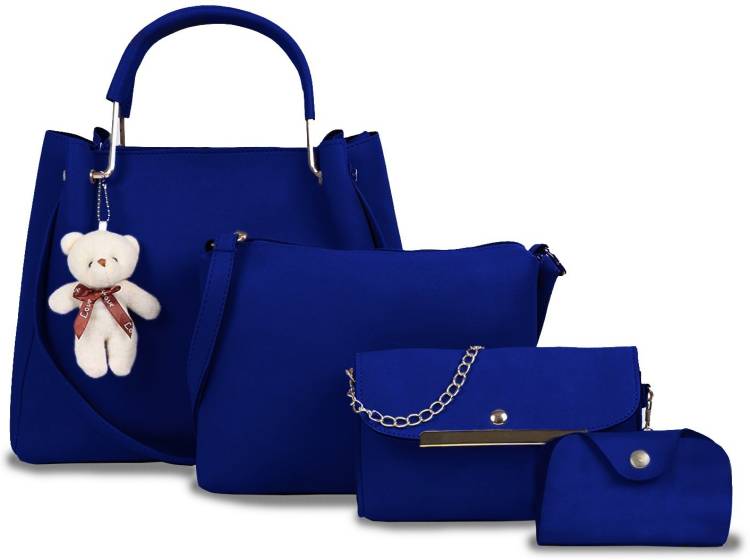 Women Blue Hand-held Bag - Extra Spacious Price in India