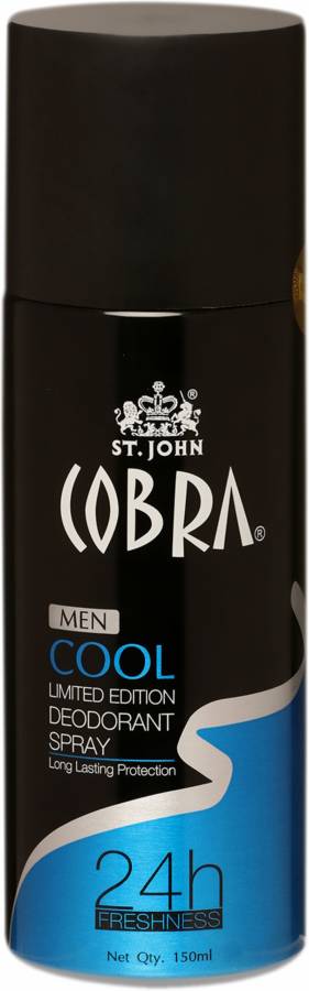 ST-JOHN Cobra Deodrant Cool (150ml) Deodorant Spray  -  For Men