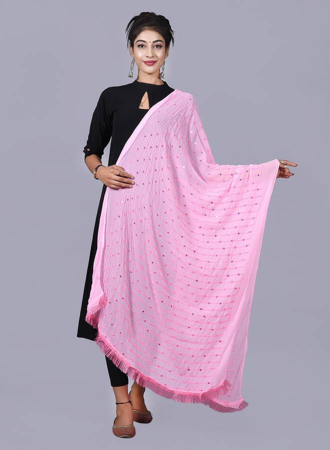 Silk Blend Embroidered Multicolor Women Dupatta