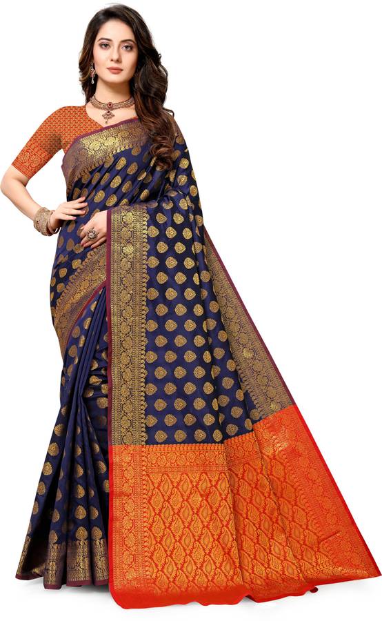 Woven Kanjivaram Pure Silk Saree